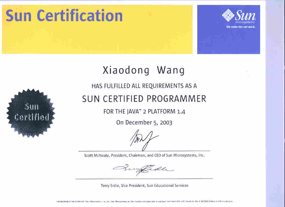 SCJP-certificate
